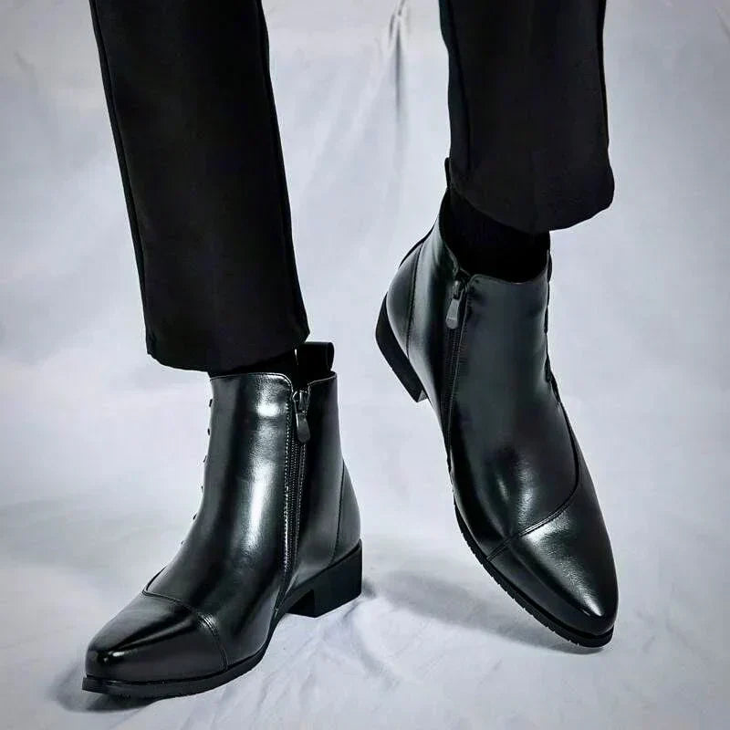 Samuel™ - Snygga Thatcher-läderkängor
