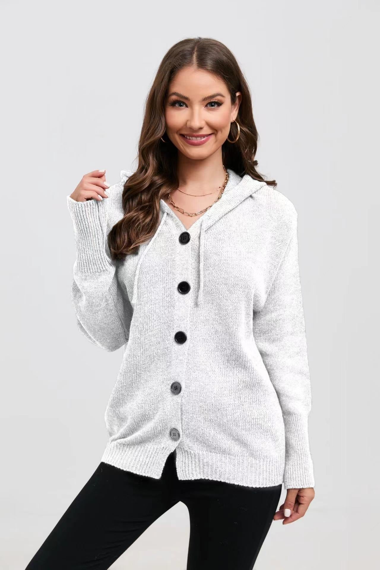 Annalisa ™ | Stilren Stickad Tröja Dam