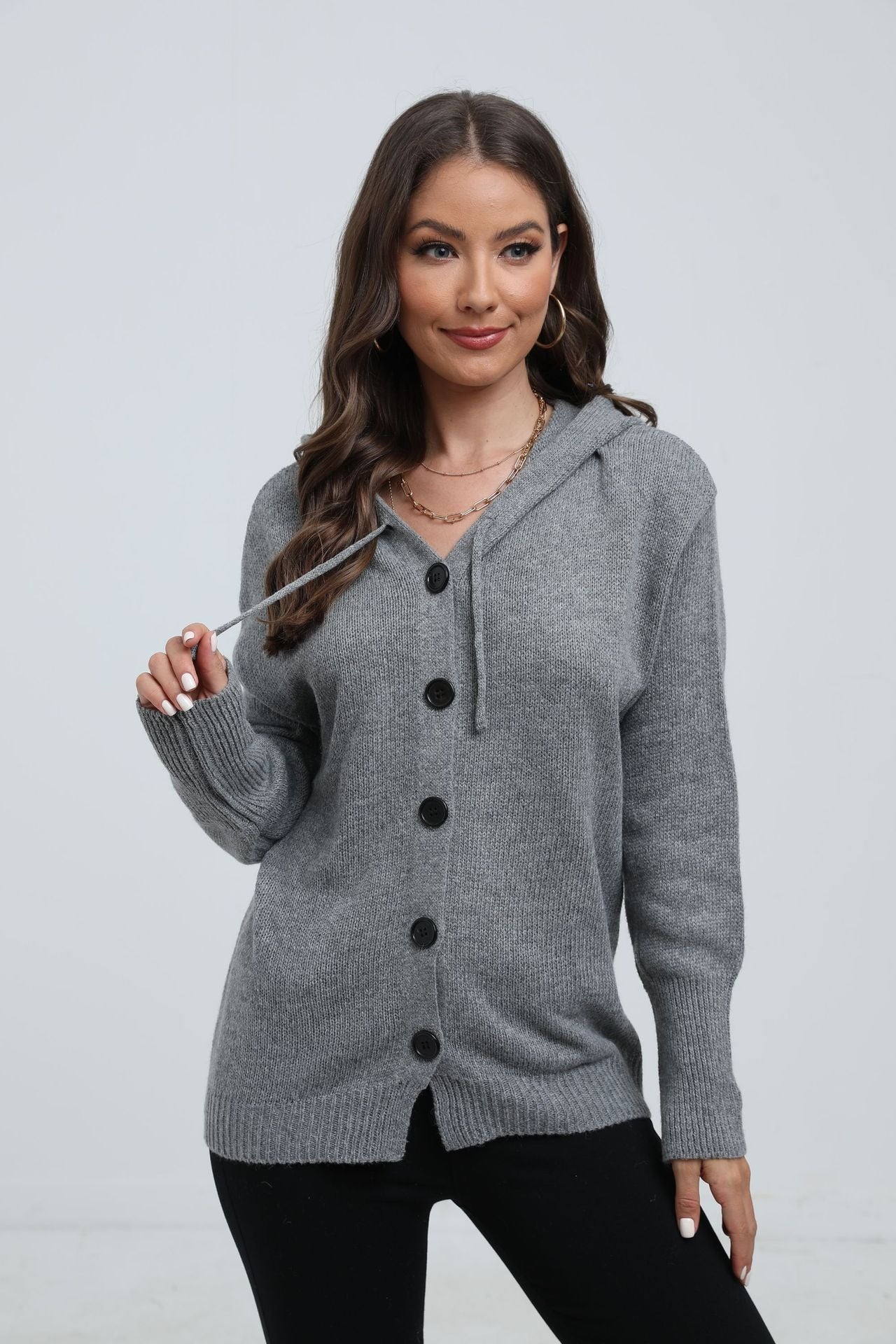 Annalisa ™ | Stilren Stickad Tröja Dam