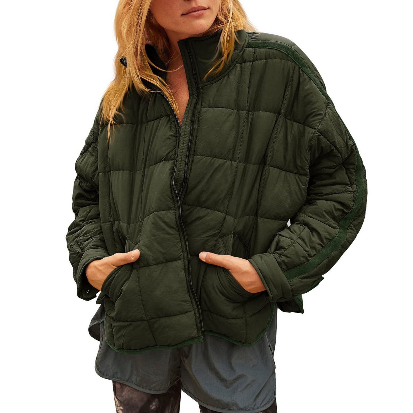April™ | Elegant Lång Pufferjacka Dam