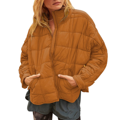April™ | Elegant Lång Pufferjacka Dam