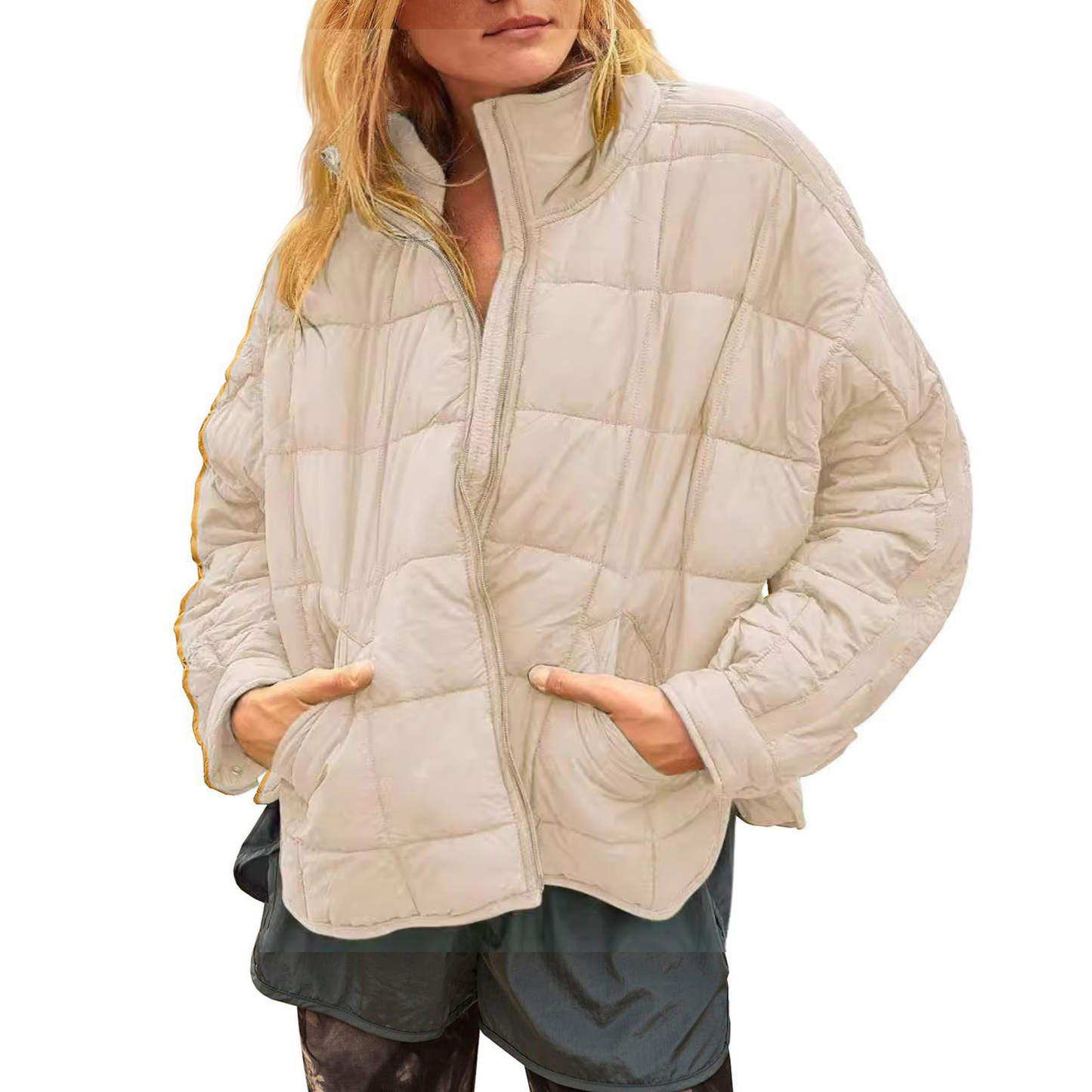 April™ | Elegant Lång Pufferjacka Dam