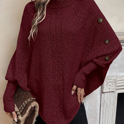 Beatrice - Mjukt stickad poncho