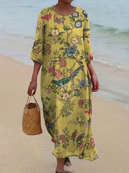 Boho Strandklänning Dam - Elegant, Lätt och Bekväm för Sommardagar