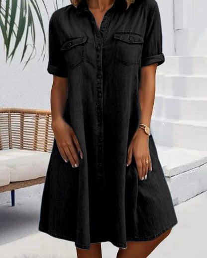 Donna -  Casual Denimklänning Dam