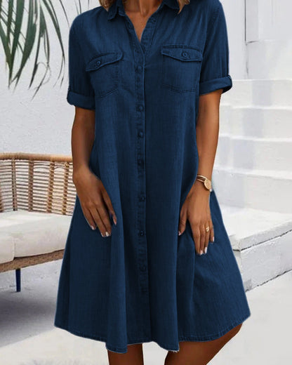 Donna -  Casual Denimklänning Dam