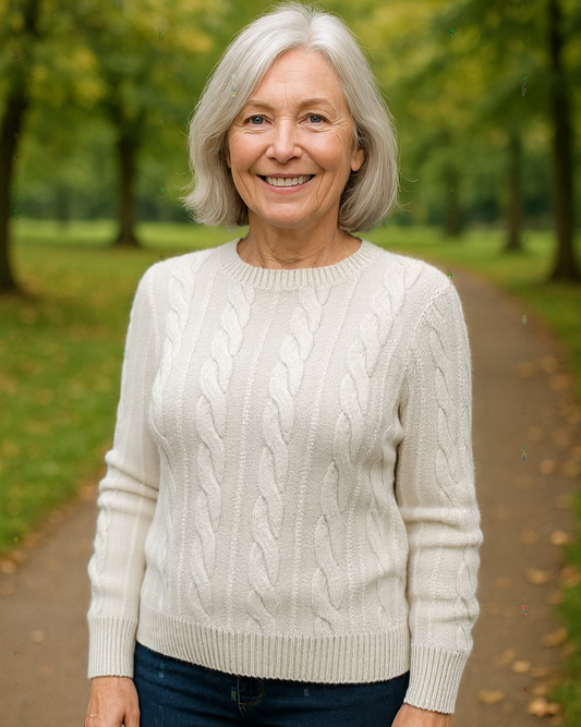 Catherine - Kabelstickad tröja