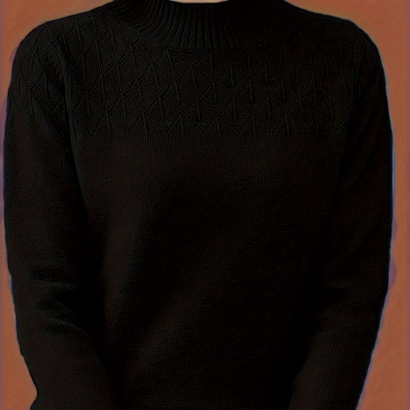Clara - Stickad tröja med textur