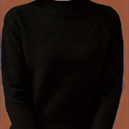 Clara - Stickad tröja med textur