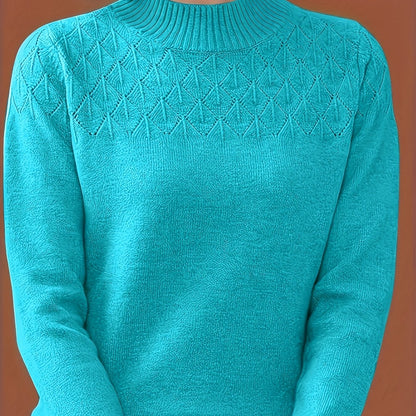 Clara - Stickad tröja med textur
