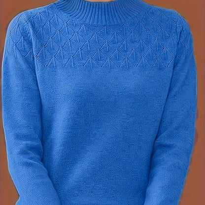 Clara - Stickad tröja med textur