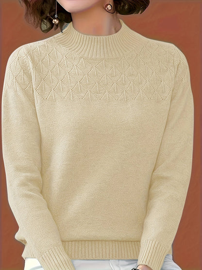 Clara - Stickad tröja med textur