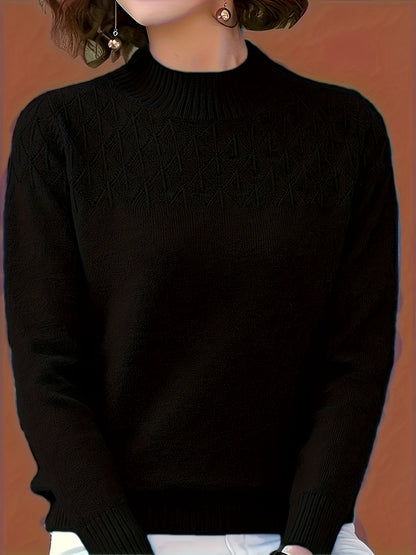 Clara - Stickad tröja med textur