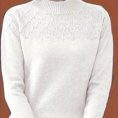 Clara - Stickad tröja med textur