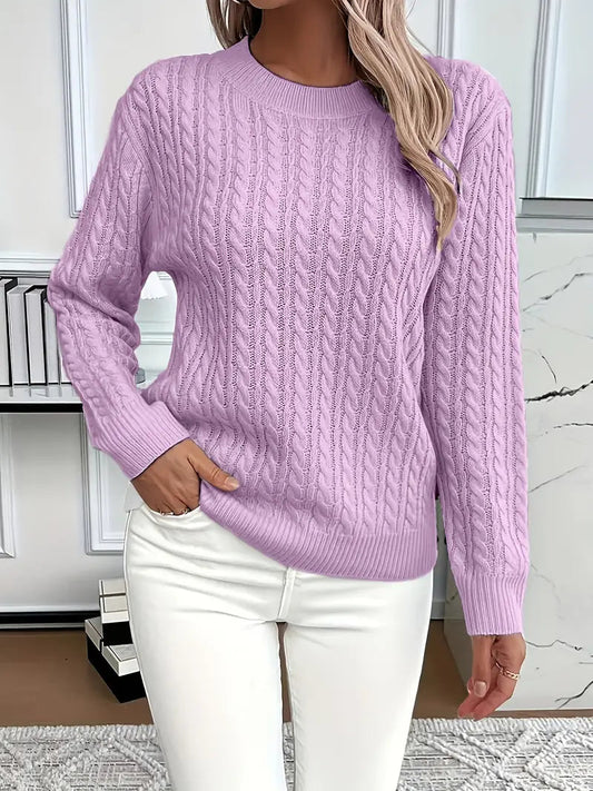 Fleur Dam Tröja - Långärmad, Bekväm Loose-Fit för Alla Tillfällen