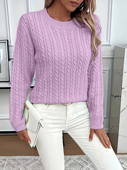 Fleur Dam Tröja - Långärmad, Bekväm Loose-Fit för Alla Tillfällen