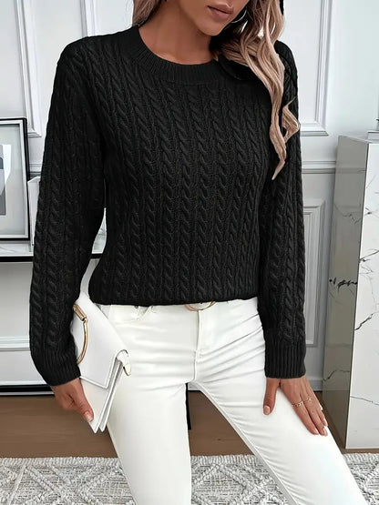 Fleur Dam Tröja - Långärmad, Bekväm Loose-Fit för Alla Tillfällen