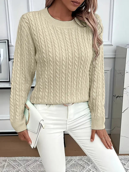 Fleur Dam Tröja - Långärmad, Bekväm Loose-Fit för Alla Tillfällen