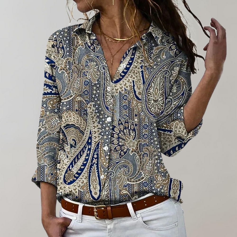 Delphi™ | Elegant Blus för Tidlös Stil