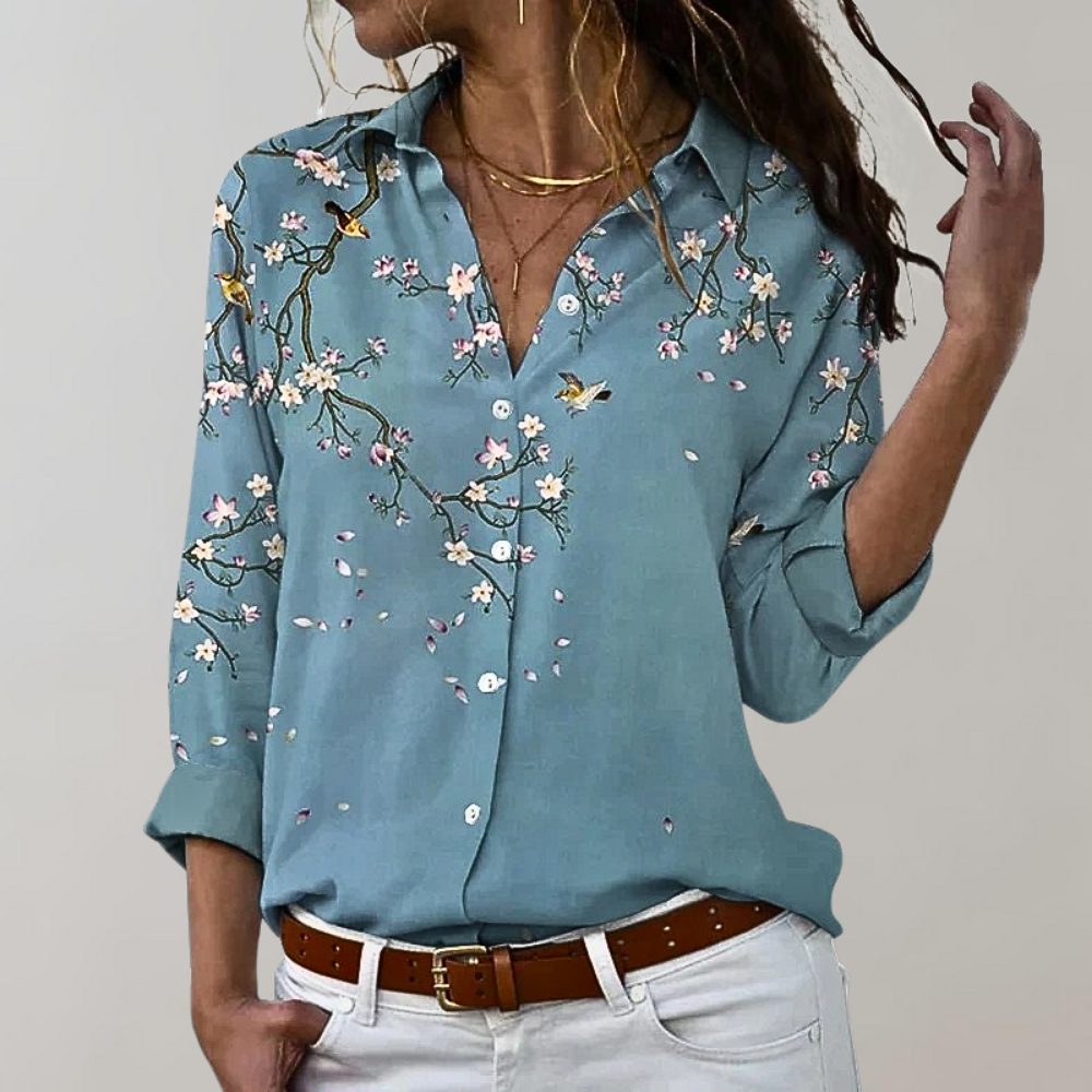 Delphi™ | Elegant Blus för Tidlös Stil