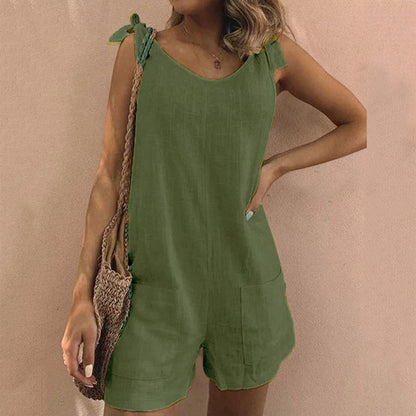 Brea Elegant Jumpsuit - Avslappnad Passform och Ärmlös Design