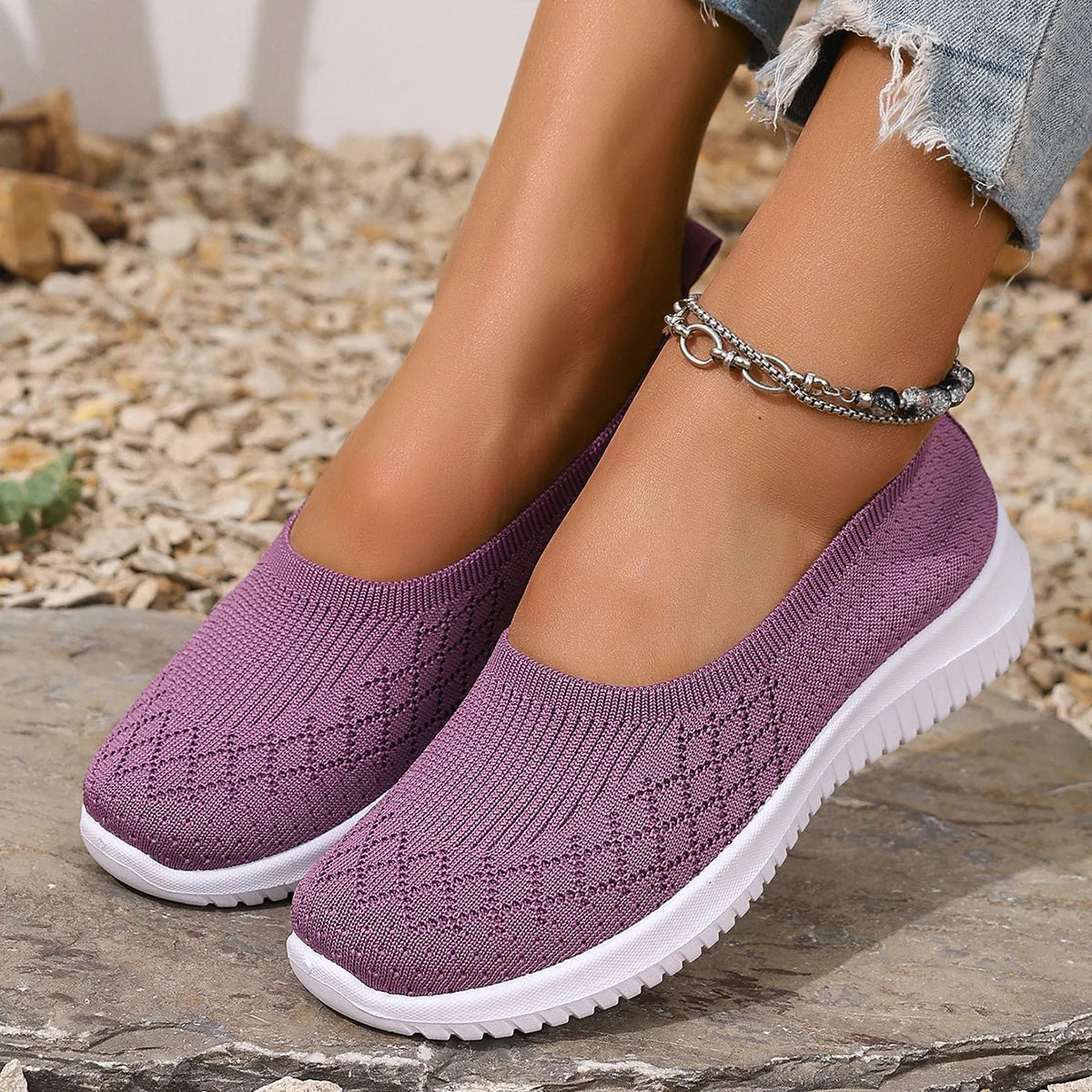Eve Skor Dam - Stilsäkra, Bekväma och Slip-On Design för Alla Tillfällen