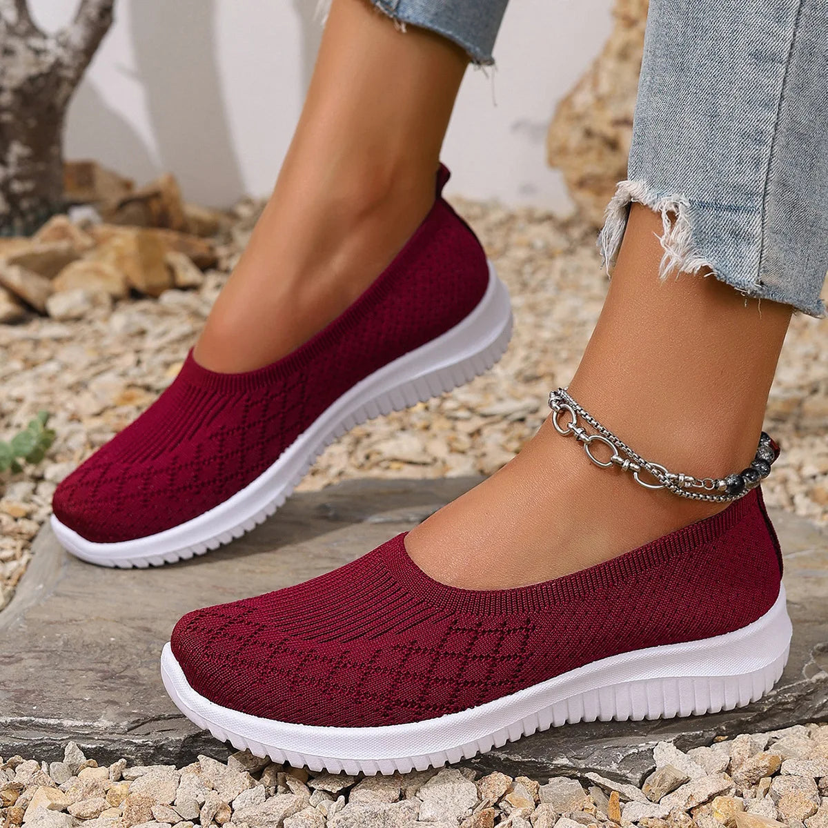 Eve Skor Dam - Stilsäkra, Bekväma och Slip-On Design för Alla Tillfällen