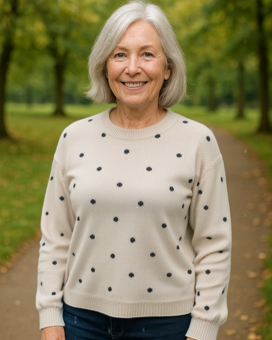 Janet – Mjuk prickig stickning