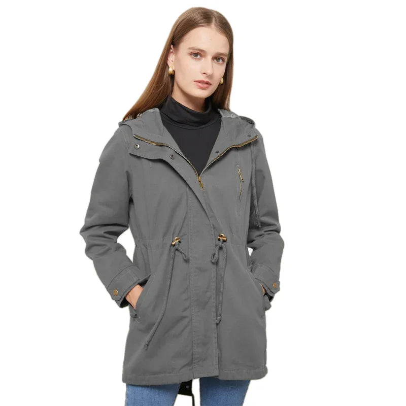 Jessie™ | Skyddande trenchcoat dam kort