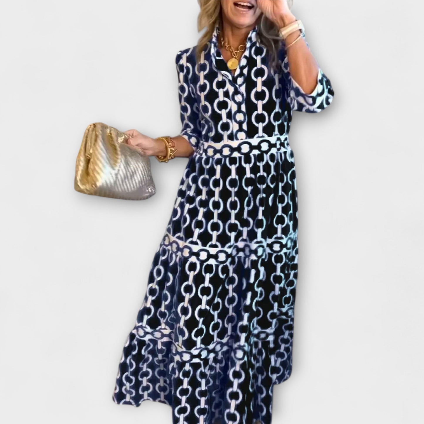 Juliette™ | Elegant Midi-jurk med Flattering Passform