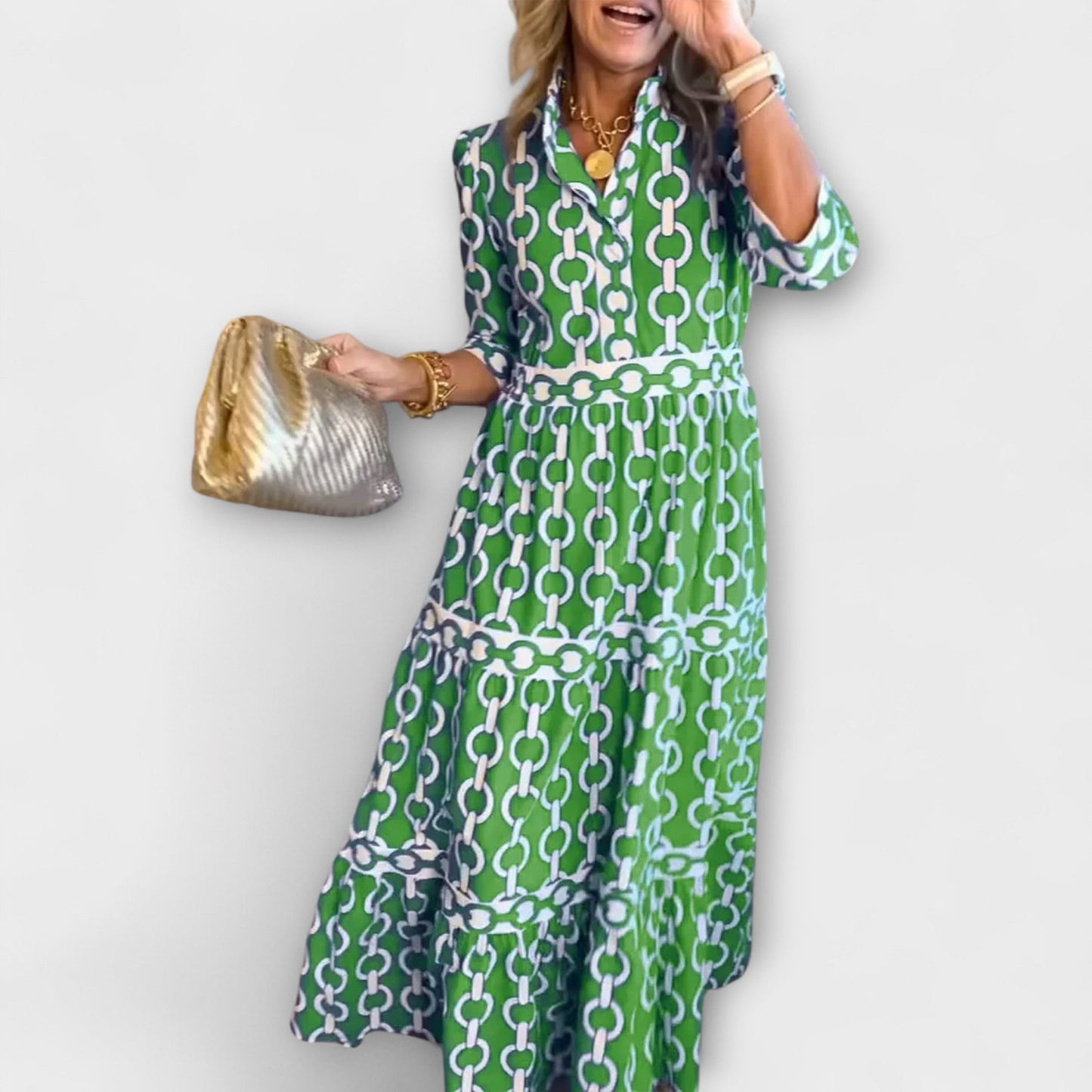 Juliette™ | Elegant Midi-jurk med Flattering Passform