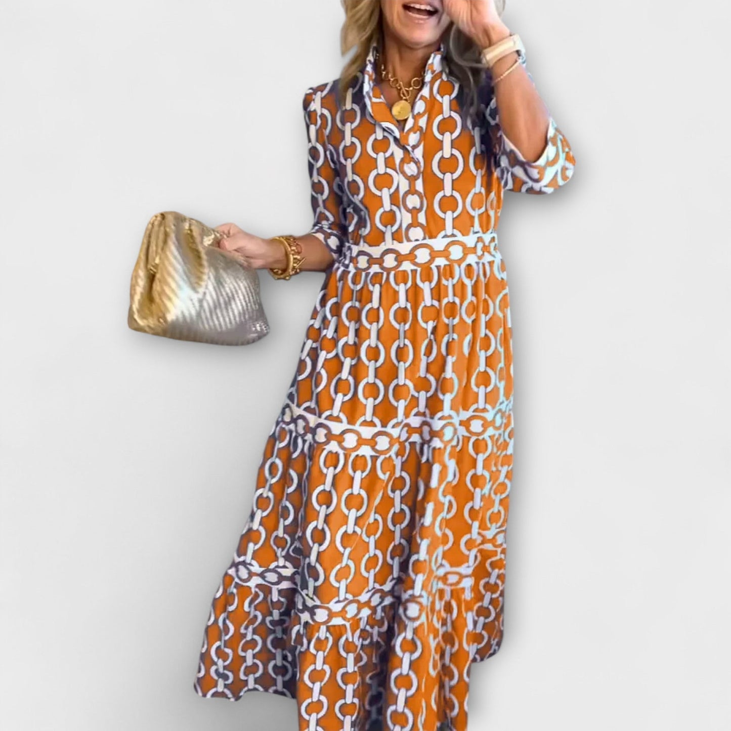 Juliette™ | Elegant Midi-jurk med Flattering Passform