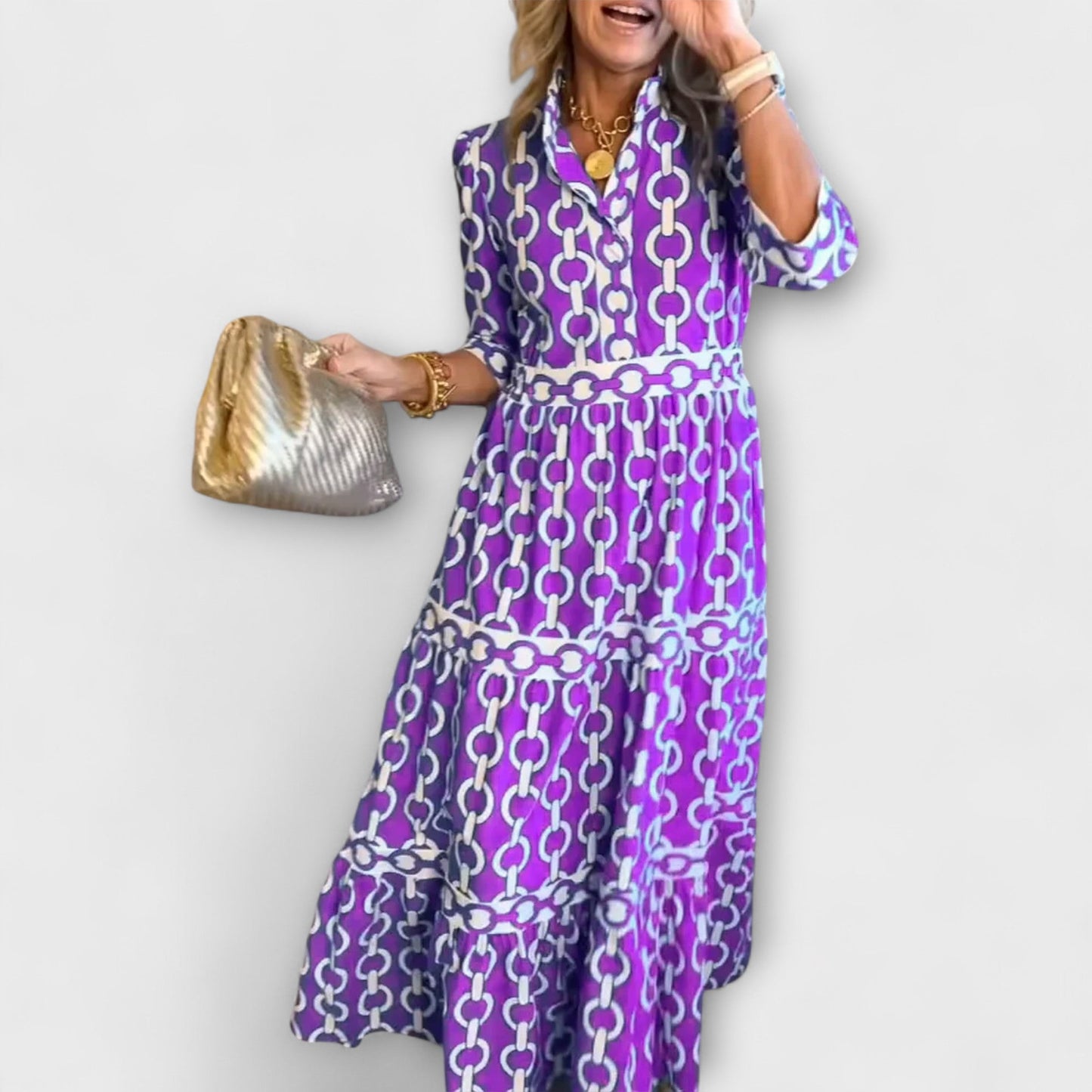 Juliette™ | Elegant Midi-jurk med Flattering Passform
