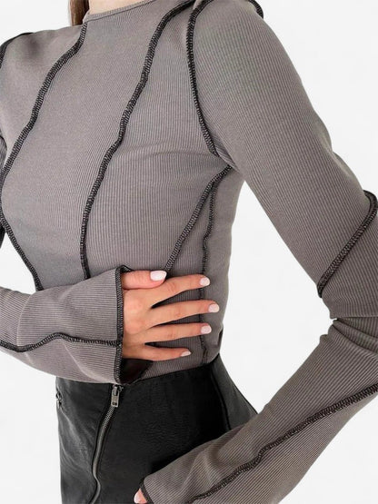 Långärmad Topp - Bekväm Design För Alla Tillfällen, Andningsbar Komfort
