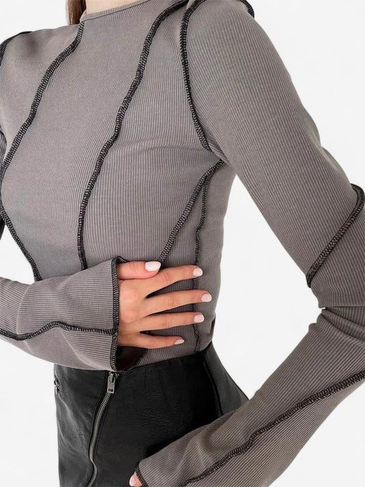 Långärmad Topp - Bekväm Design För Alla Tillfällen, Andningsbar Komfort