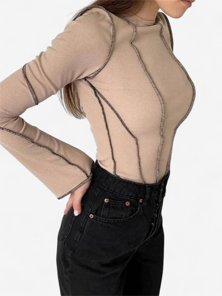 Långärmad Topp - Bekväm Design För Alla Tillfällen, Andningsbar Komfort