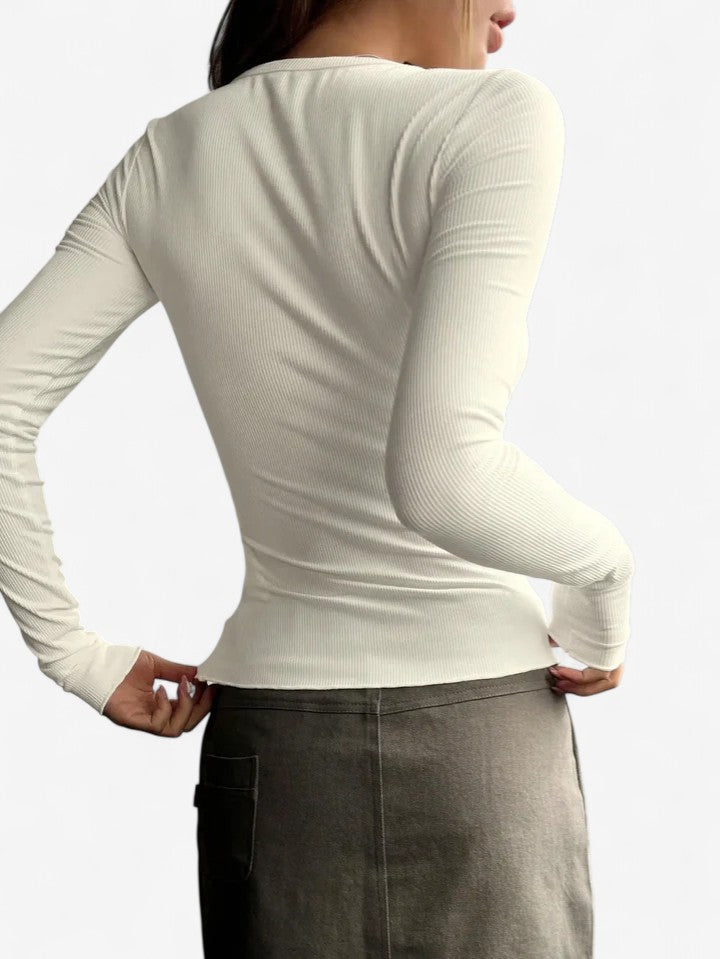 Långärmad Topp - Ultimat Komfort och Flexibel Stil för Alla Tillfällen