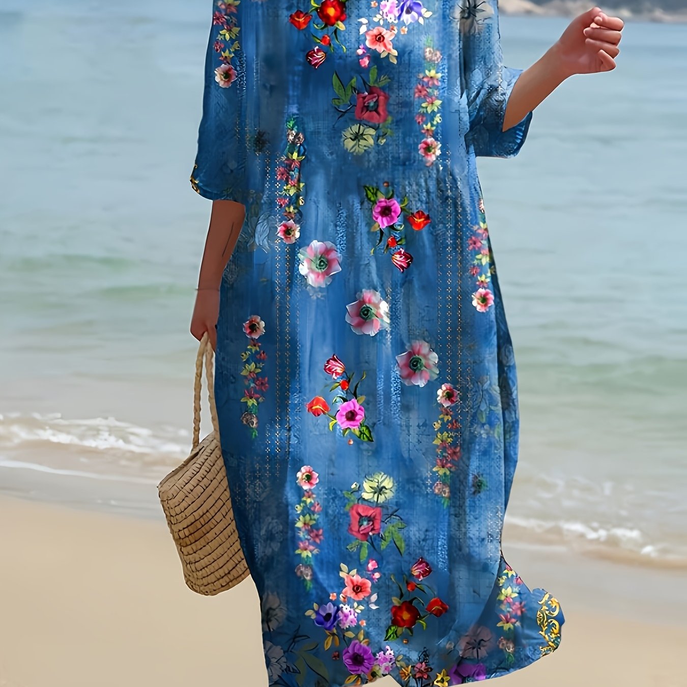 Layla Maxi Klänning - Bohemisk Blommönster För Sommarens Elegans