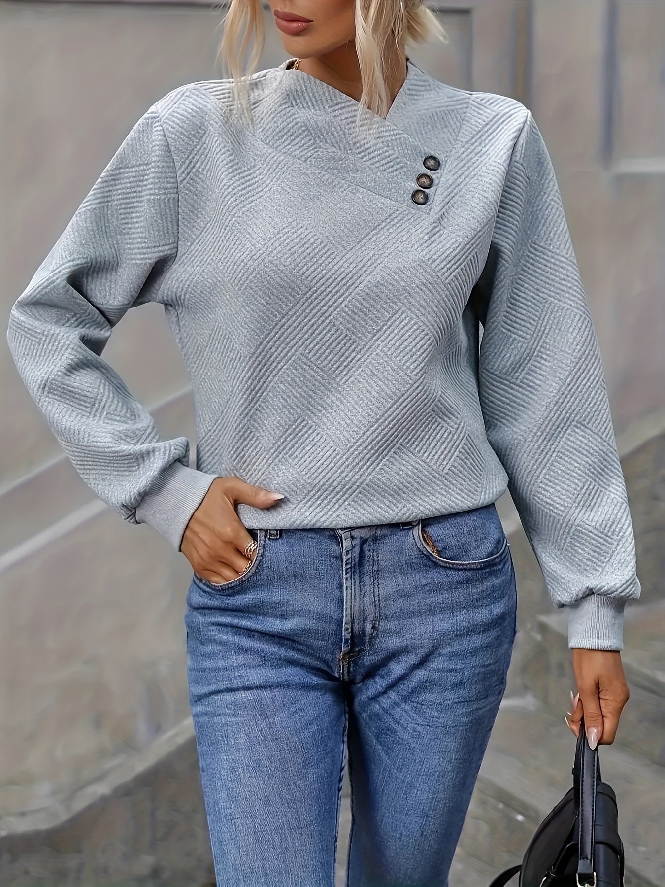 Lydia - Tröja med mjuka knappar