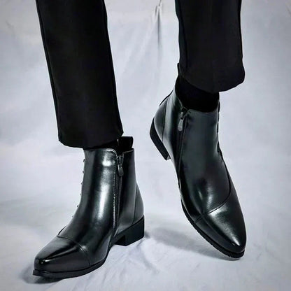 Samuel™ - Snygga Thatcher-läderkängor