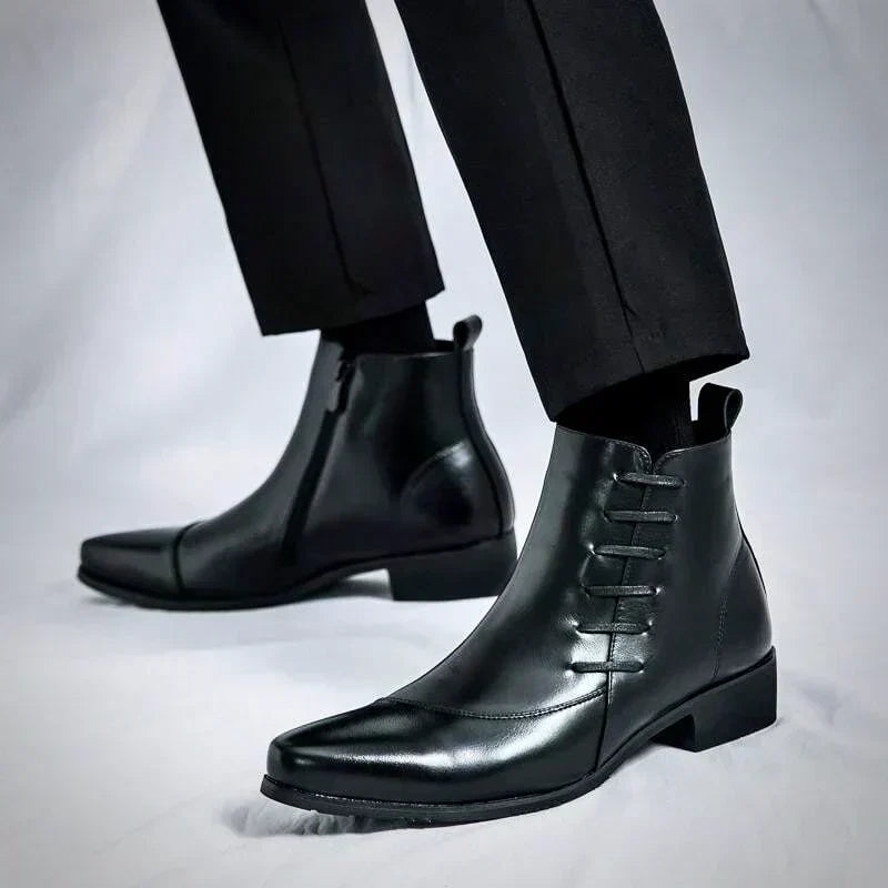 Samuel™ - Snygga Thatcher-läderkängor