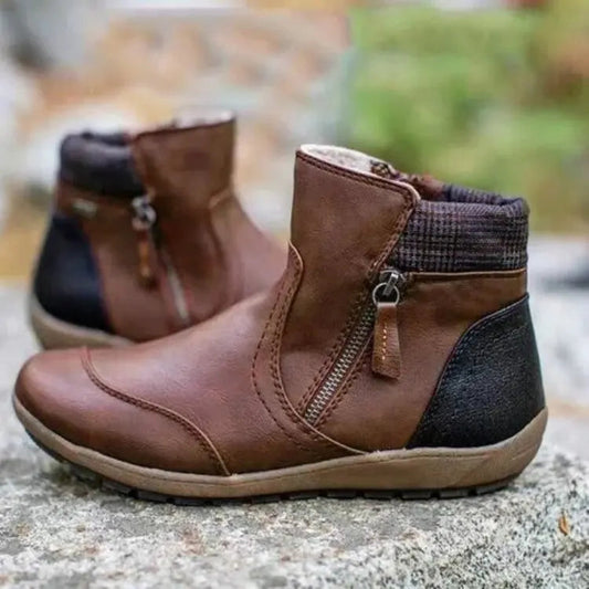 Savanna™ - Retro Vattentäta Ortopediska Blixtlåsstövlar