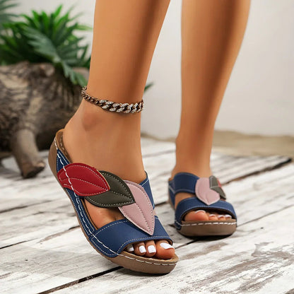 Sini Sandaler Dam - Bekväma Slip-On Med Kuddad Innersula
