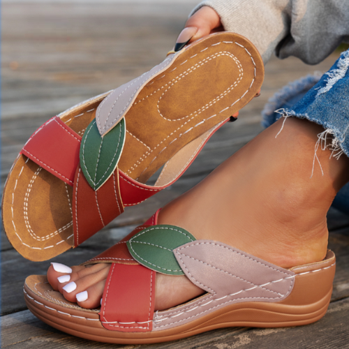 Sini Sandaler Dam - Bekväma Slip-On Med Kuddad Innersula