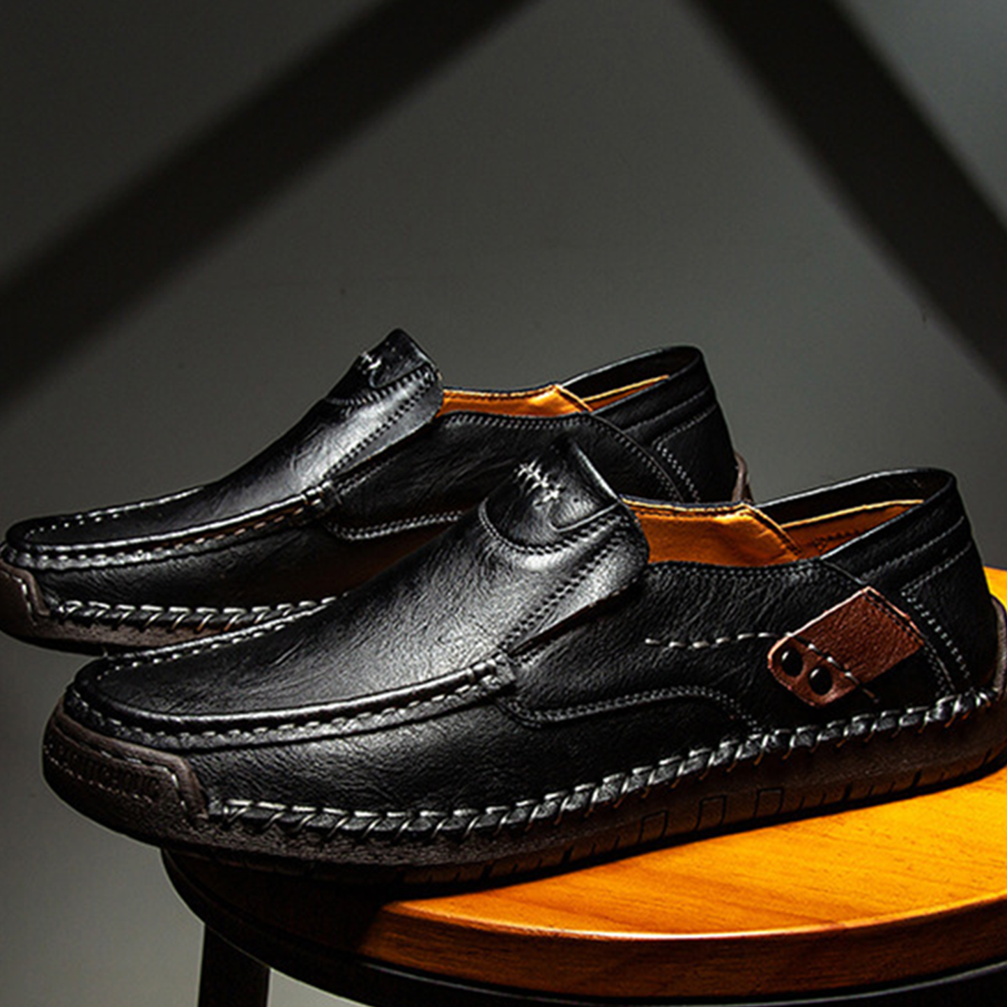 Tanja™ | Bekväma Svarta Loafers Dam