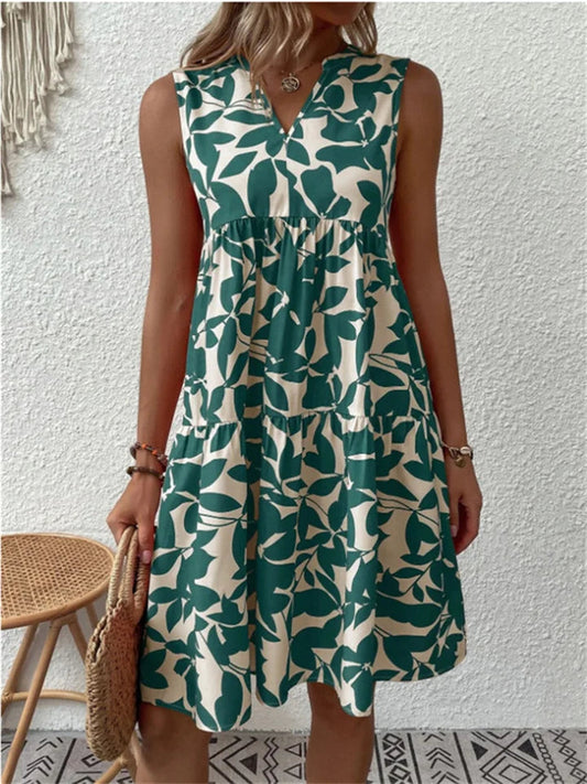 Tasha™ | Elegant Blommönstrad Klänning