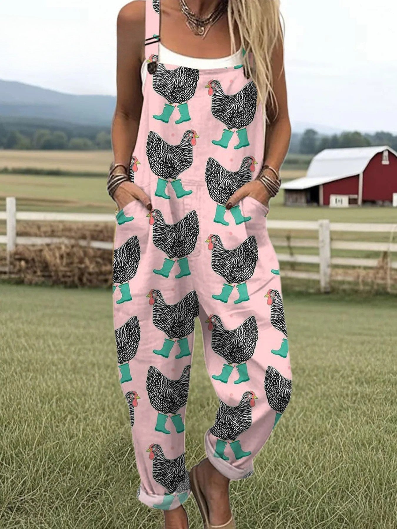 Vintage Floral Jumpsuit Women - enkel stil och komfort hela dagen