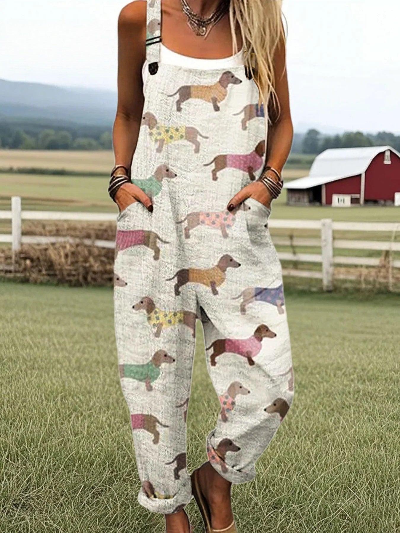 Vintage Floral Jumpsuit Women - enkel stil och komfort hela dagen